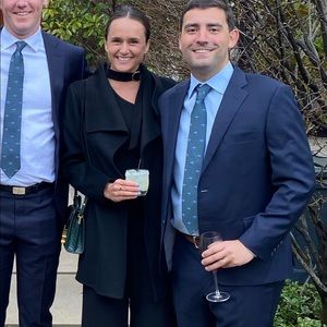 Zimmermann black tie neck jumpsuit